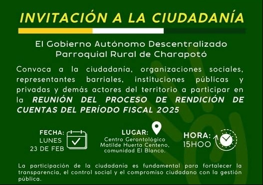 INVITACIÓN A LA CIUDADANÍA